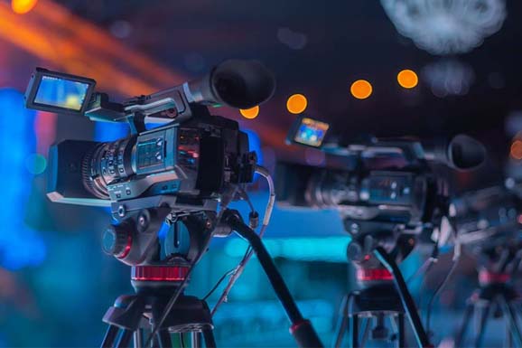 Corporate event show day multi-camera production by Max AV Production